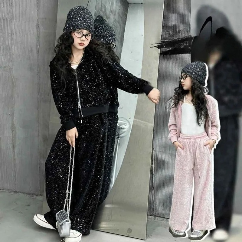 Baby Clothing Zipper - Комплекты одежды с блестками для маленьких