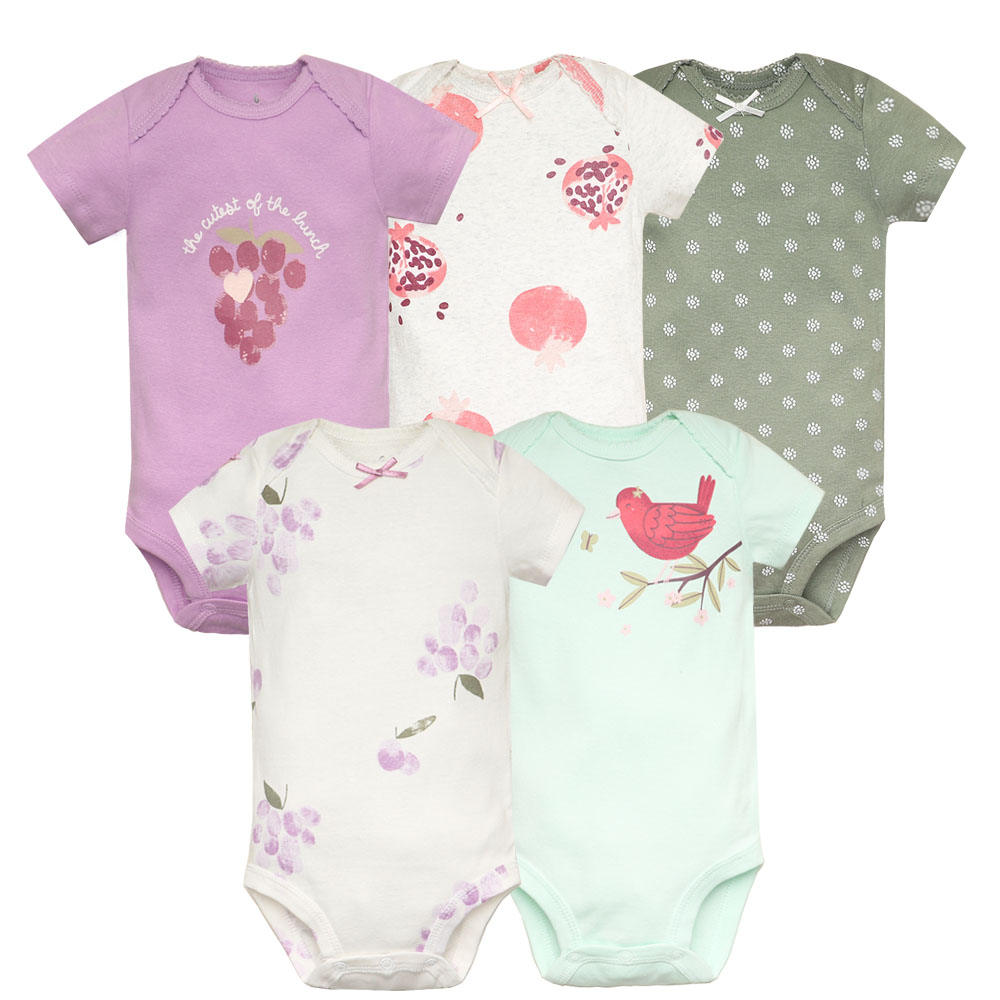 Baby Clothing Outlet - 5 шт./лот, боди для малышей, модная