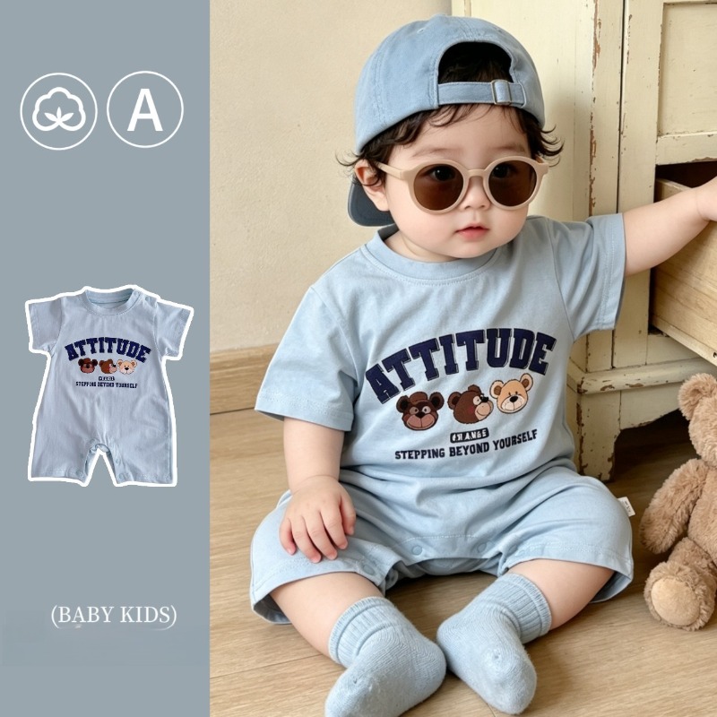 Baby Clothing Online - ZOETOPKID Летний тонкий дышащий комбинезон для