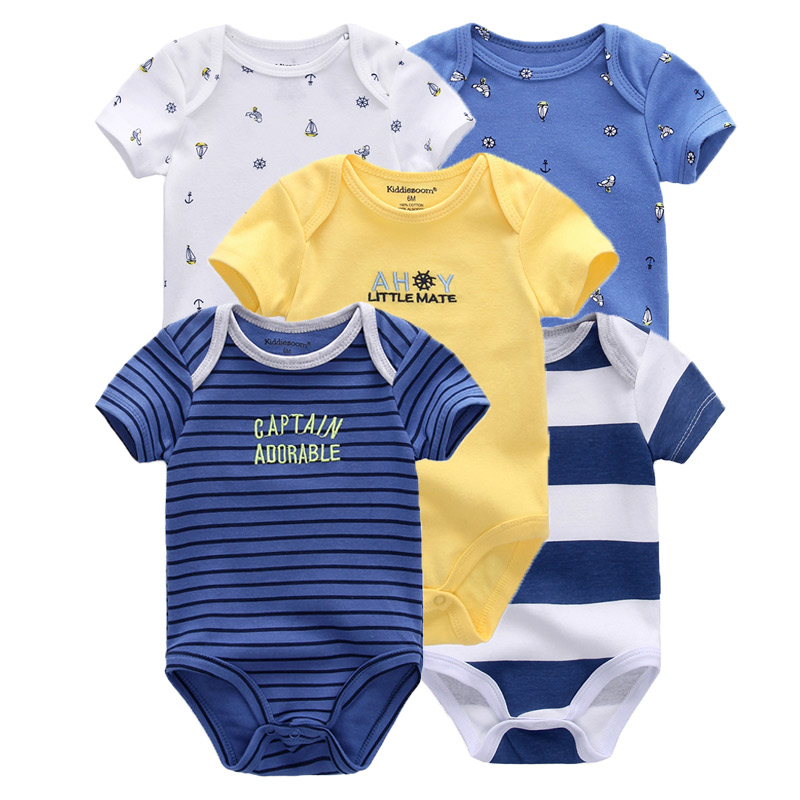 Baby Clothing Online - Летние Детские боди из 5 предметов