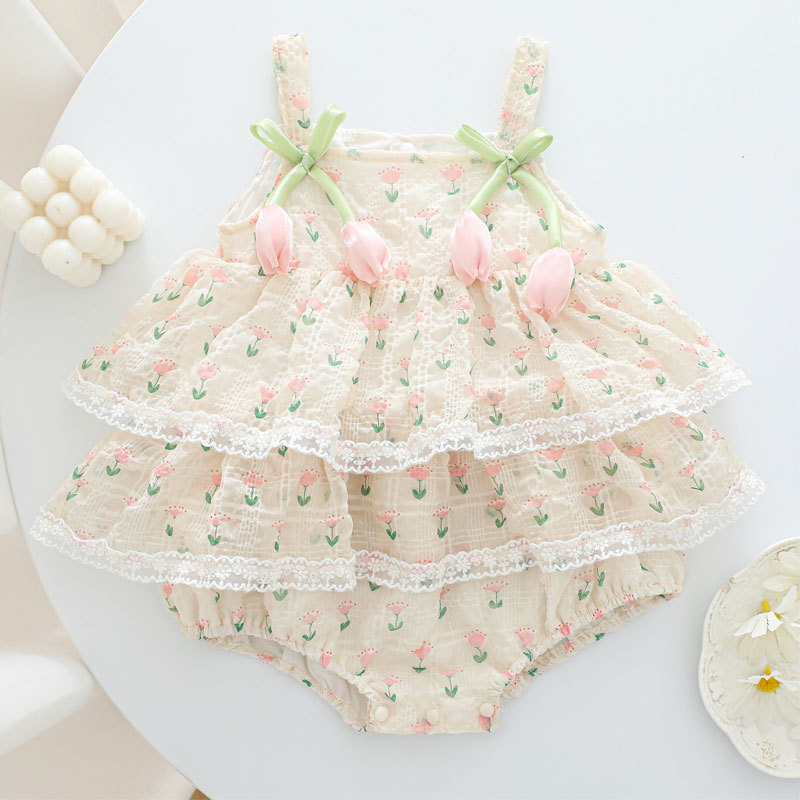 Baby Clothing Onesies - Летний комбинезон-боди для девочек 2026 года,