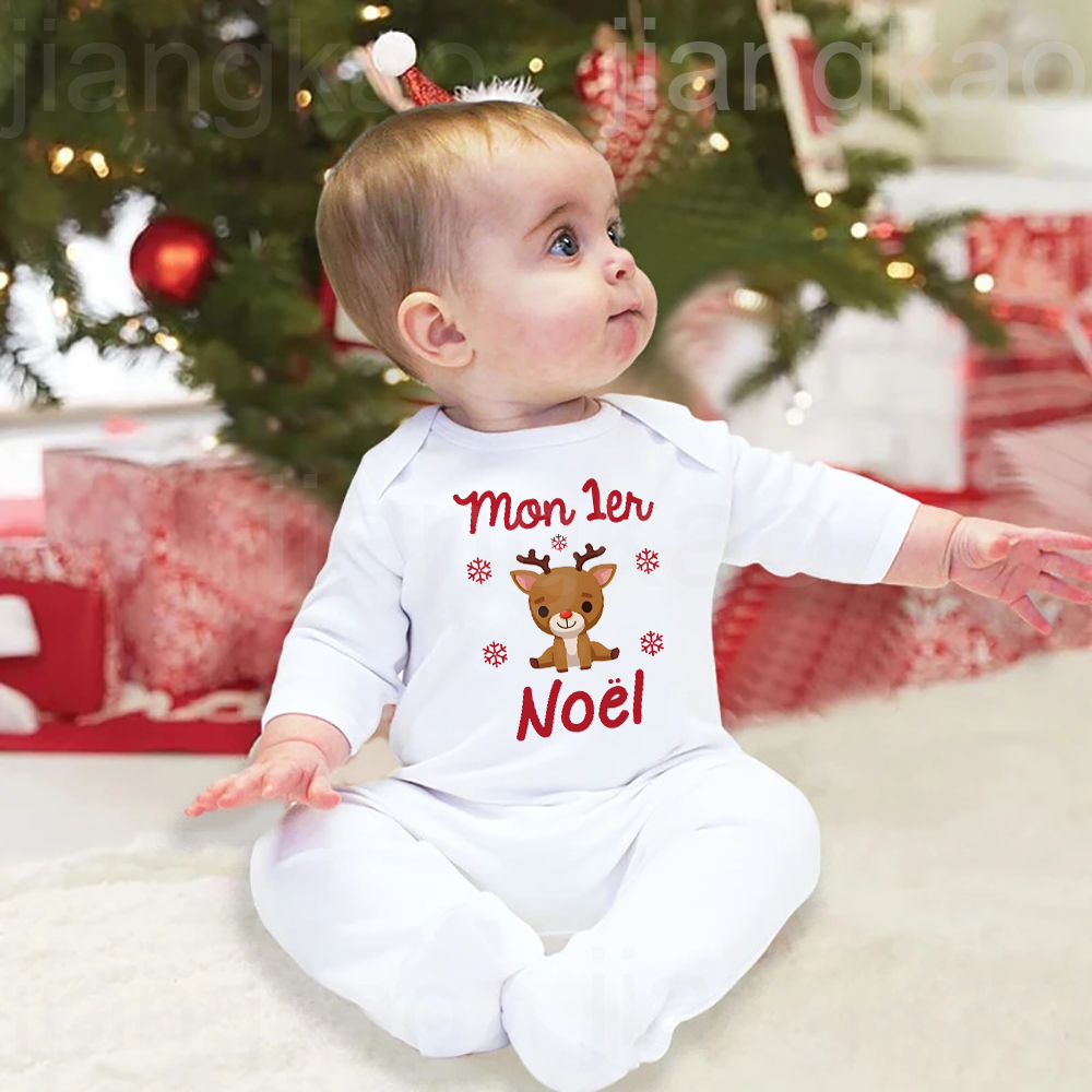 Baby Clothing Onesies - Мой 1-й Рождественский детский комбинезон с