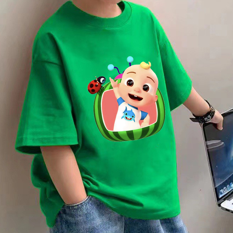 Baby Clothing For Girls - Детские футболки Cocomelons, хлопковые рубашки с