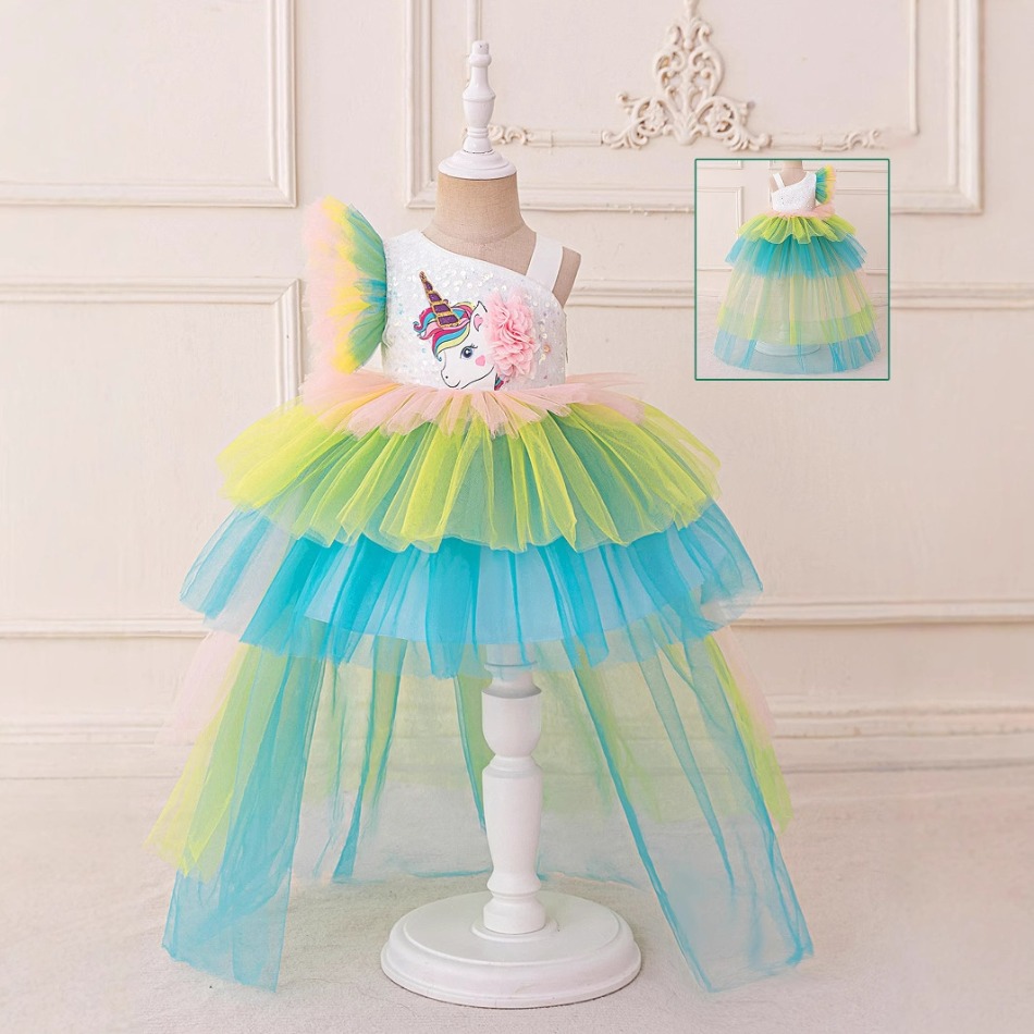 Радужное праздничное платье с  – обзор и цена Baby Clothing For Girls