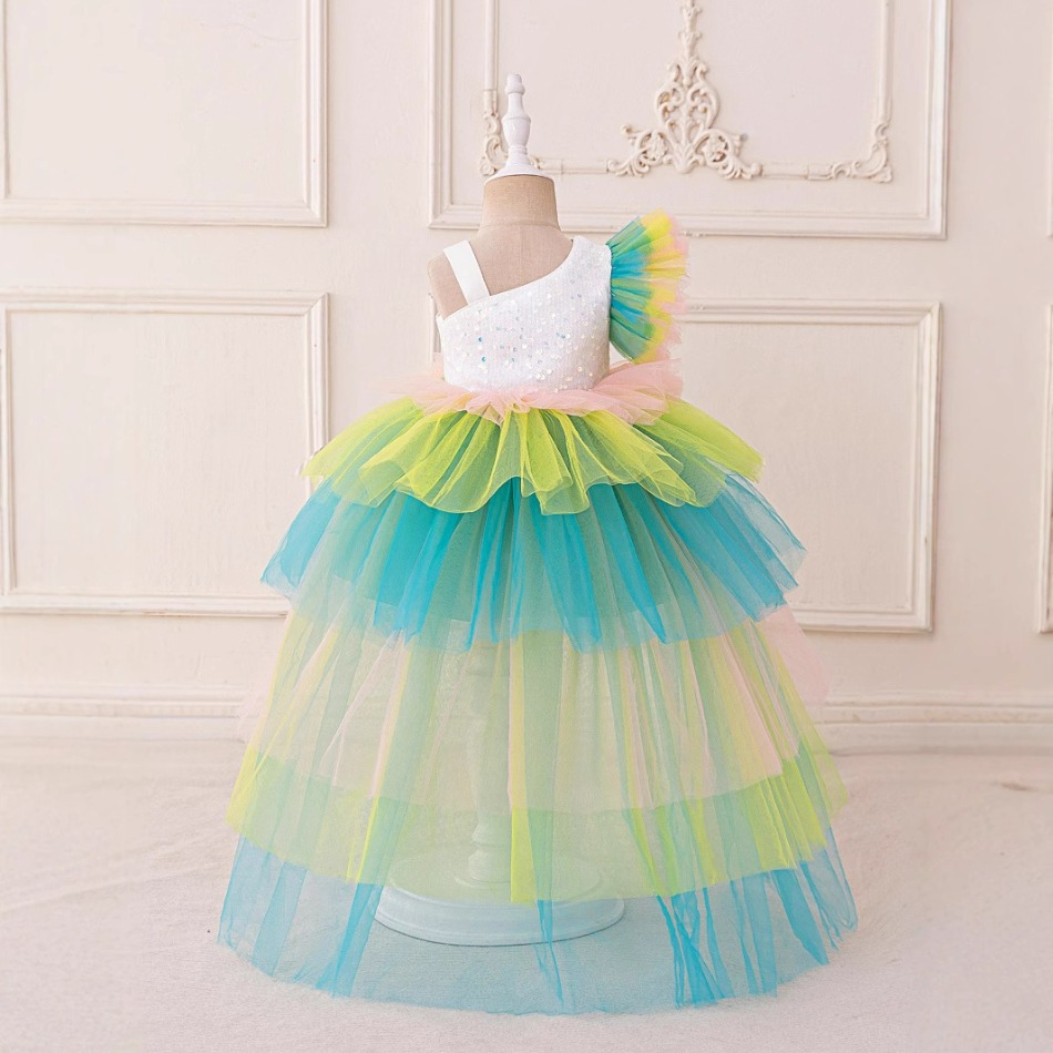 Радужное праздничное платье с  – обзор и цена Baby Clothing For Girls
