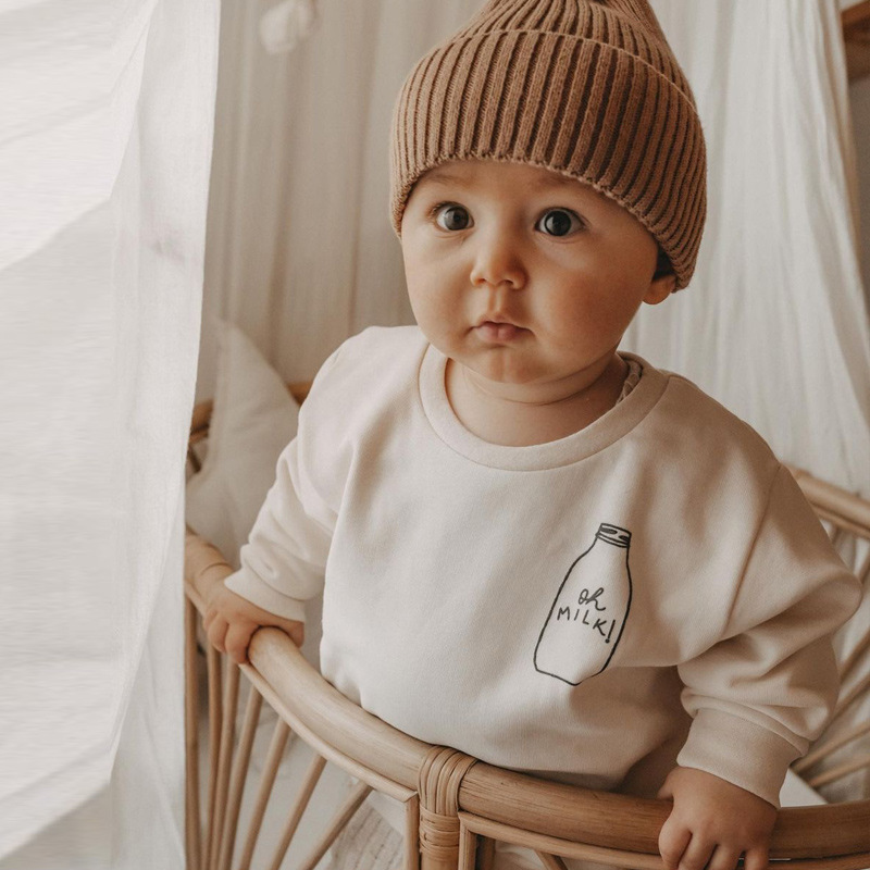 Детский Хлопковый пуловер с дл – обзор и цена Baby Clothing Organic